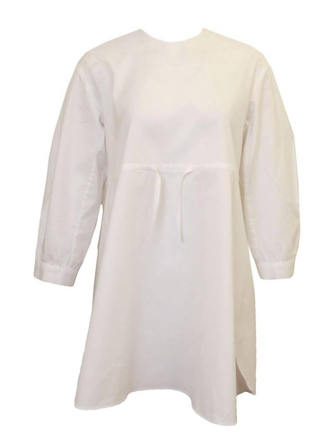 Kinder Kleid mit Tunnelzug in Weiß