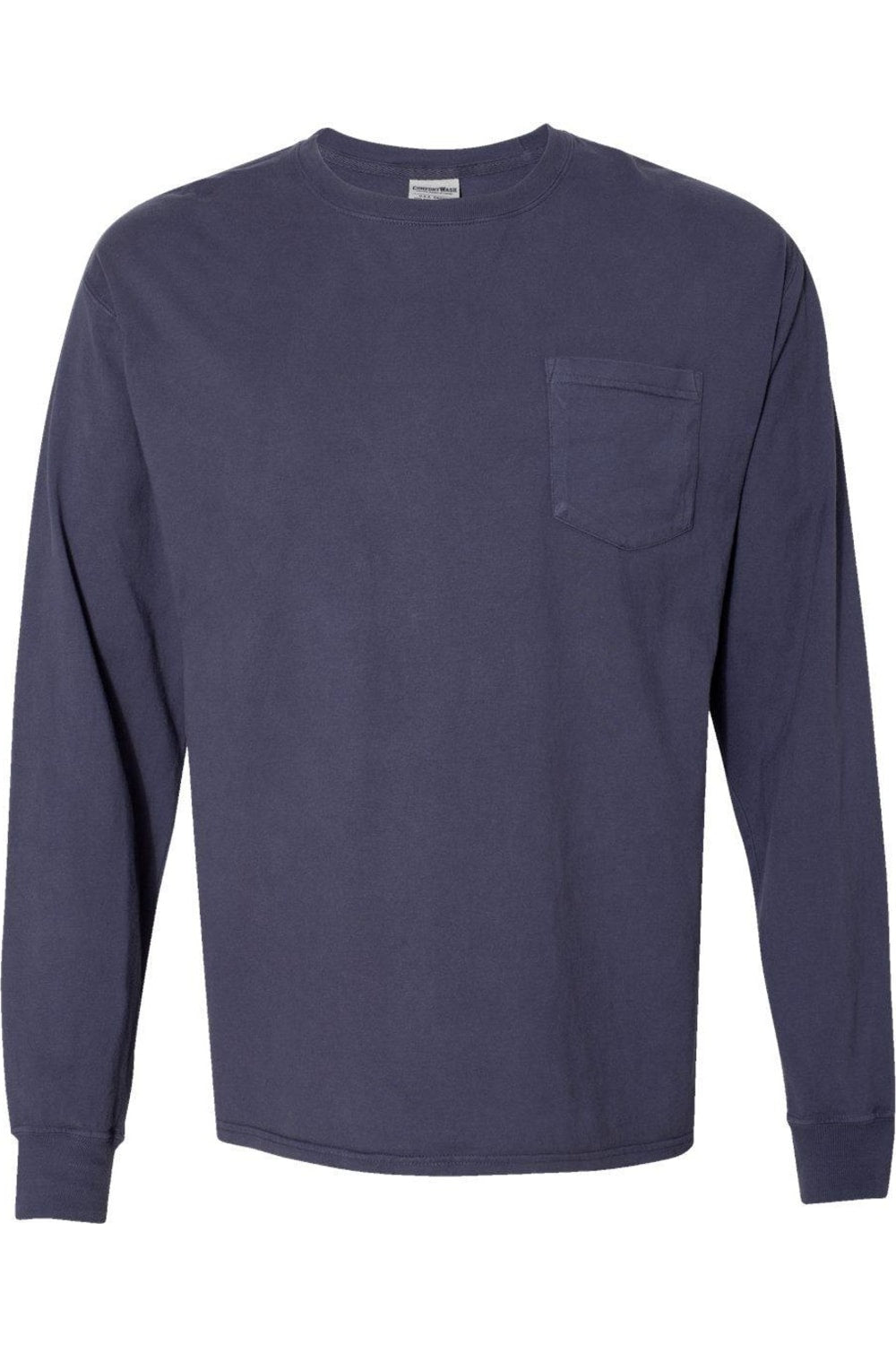 ComfortWash Von Hanes Gestreiftes Langarm-T-Shirt mit Tasche