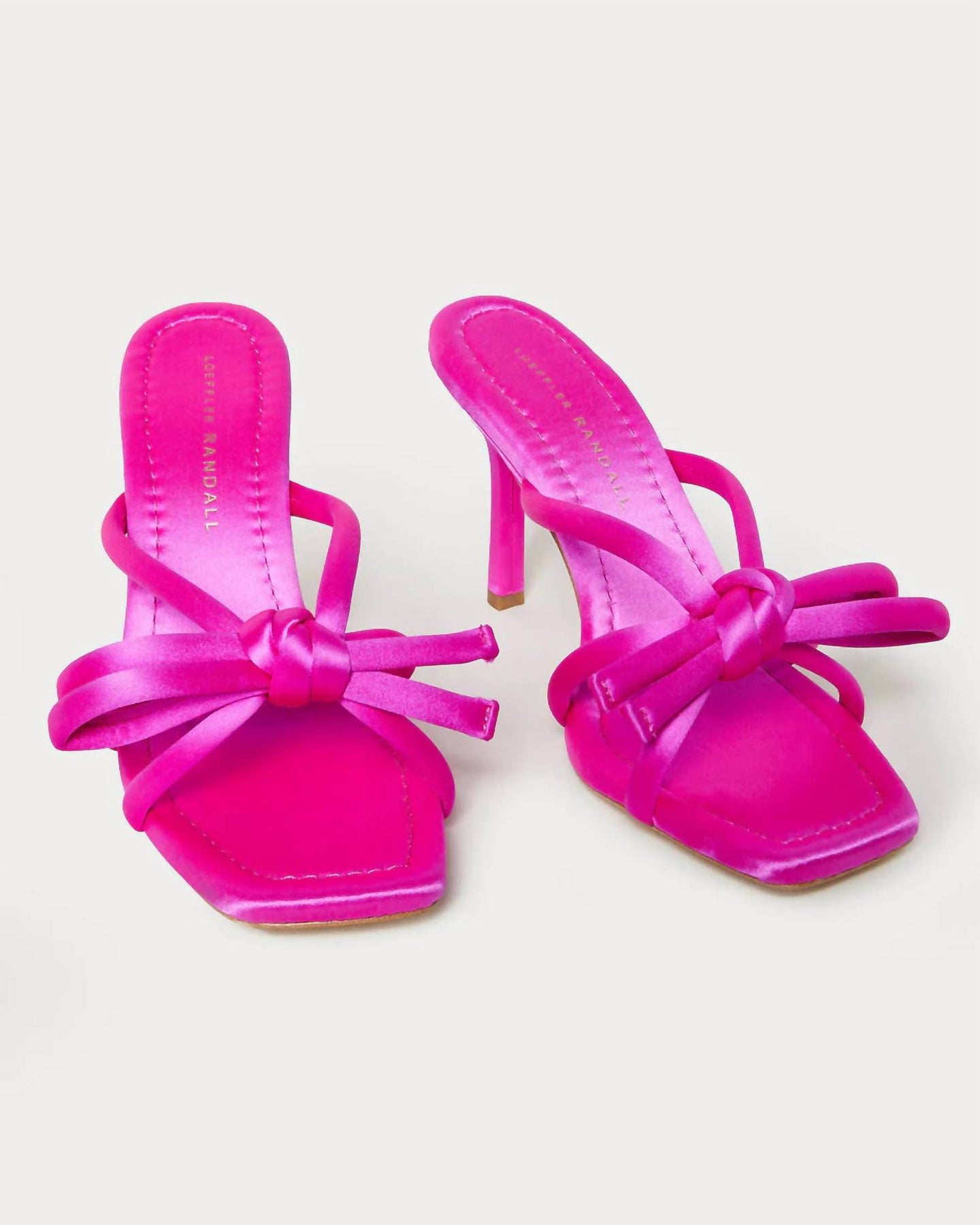Damen Margi Bow Heeled Sandalette in Fuchsia