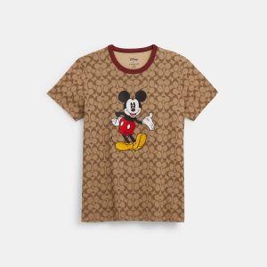 Coach Outlet Disney X Coach Signature Mickey Mouse T Hemd