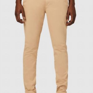 Classic schlanke gerade Chino Hose in Mokka 7749112070204