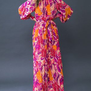 CHANGING LOCATIONS Kleid aus gewebtem Maxi