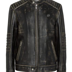 Leder Motorjacke