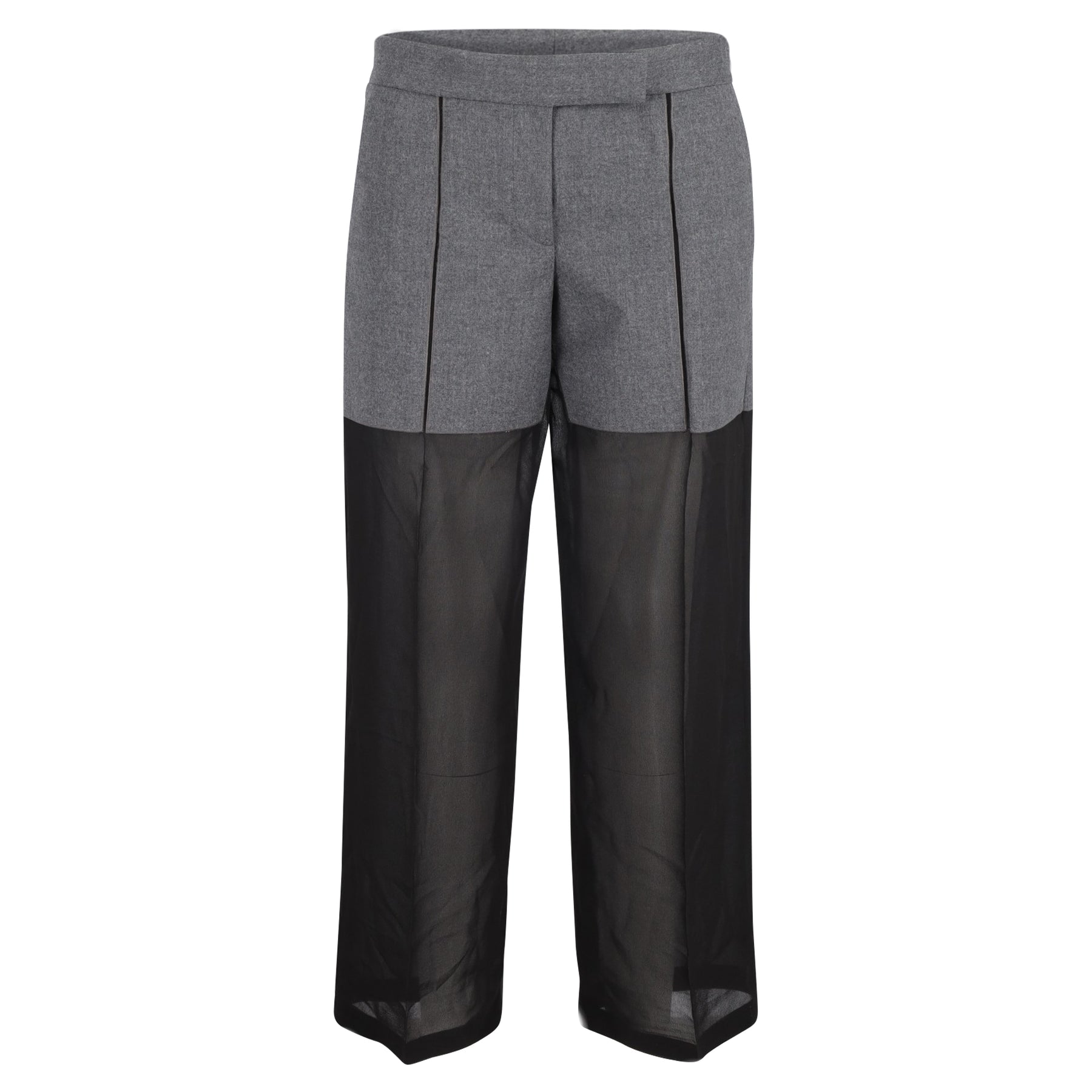 Viktor & Rolf Zweifarbige Hose in Schwarz und Grau