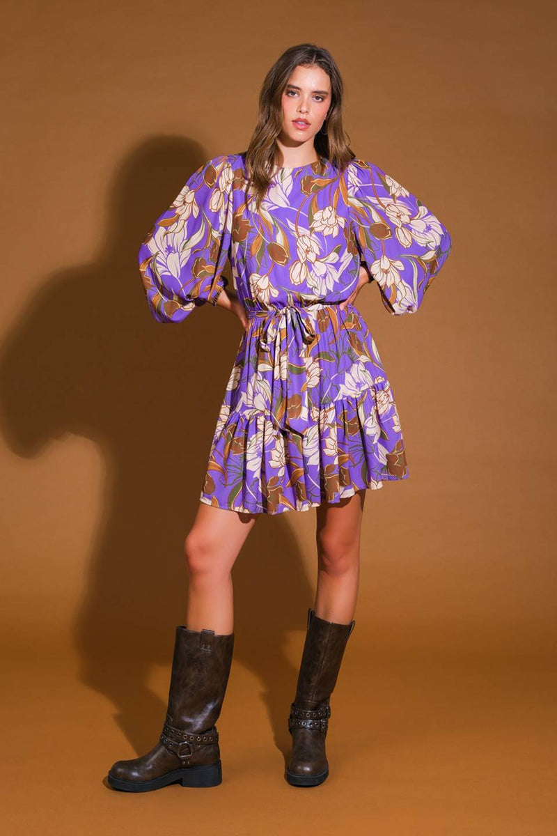 URBAN OASIS gewebt MINI Kleid