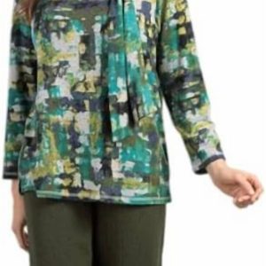 Krawattenpullover in Guac
