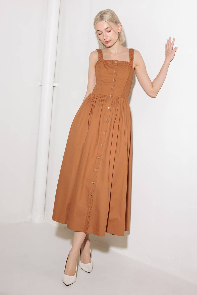SOAK IN DER SUNSET gewebt MIDI Kleid