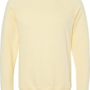 BELLA + CANVAS Sponge Fleece Raglan Sweatshirt mit Rundhalsausschnitt