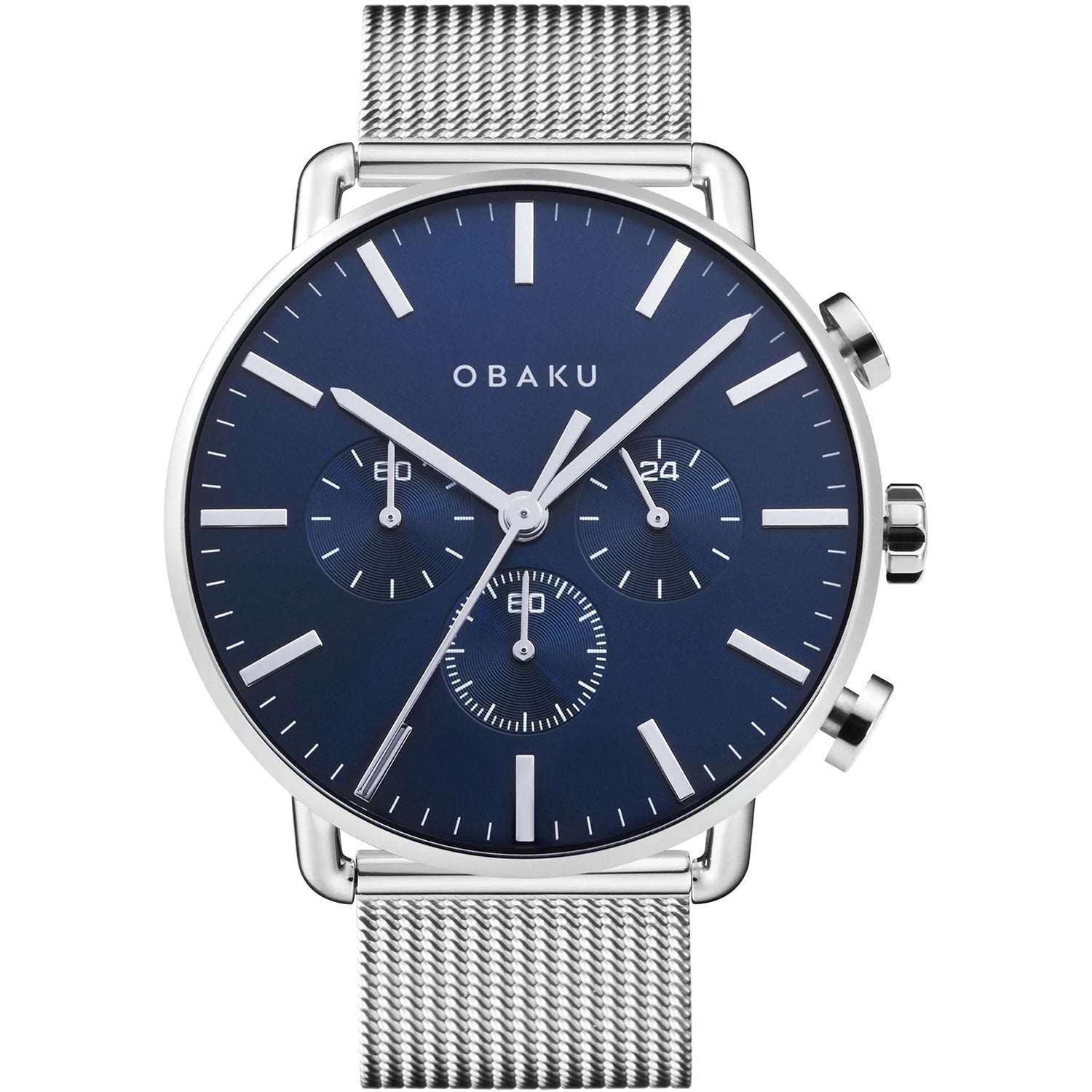 Obaku Herren klassisch Blau Dial Uhr
