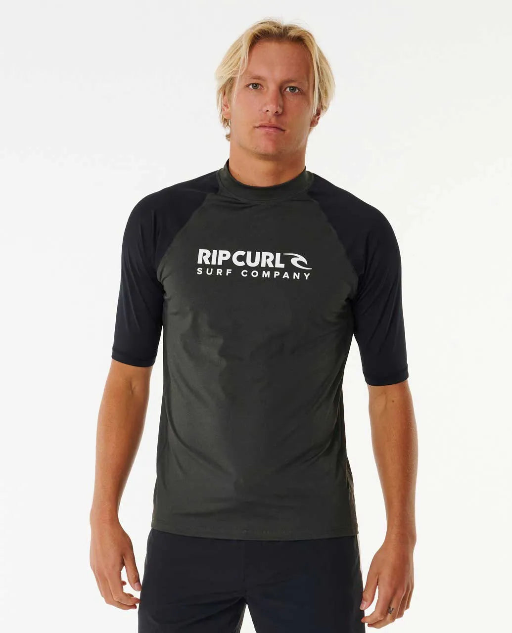 Rip Curl Shock Kurzarm-Rashguard – Herren
