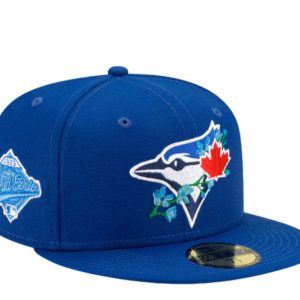New Era Toronto Blaue Jays Seite Patch Blüte 59FIFTY montiert blau Boden 60288180