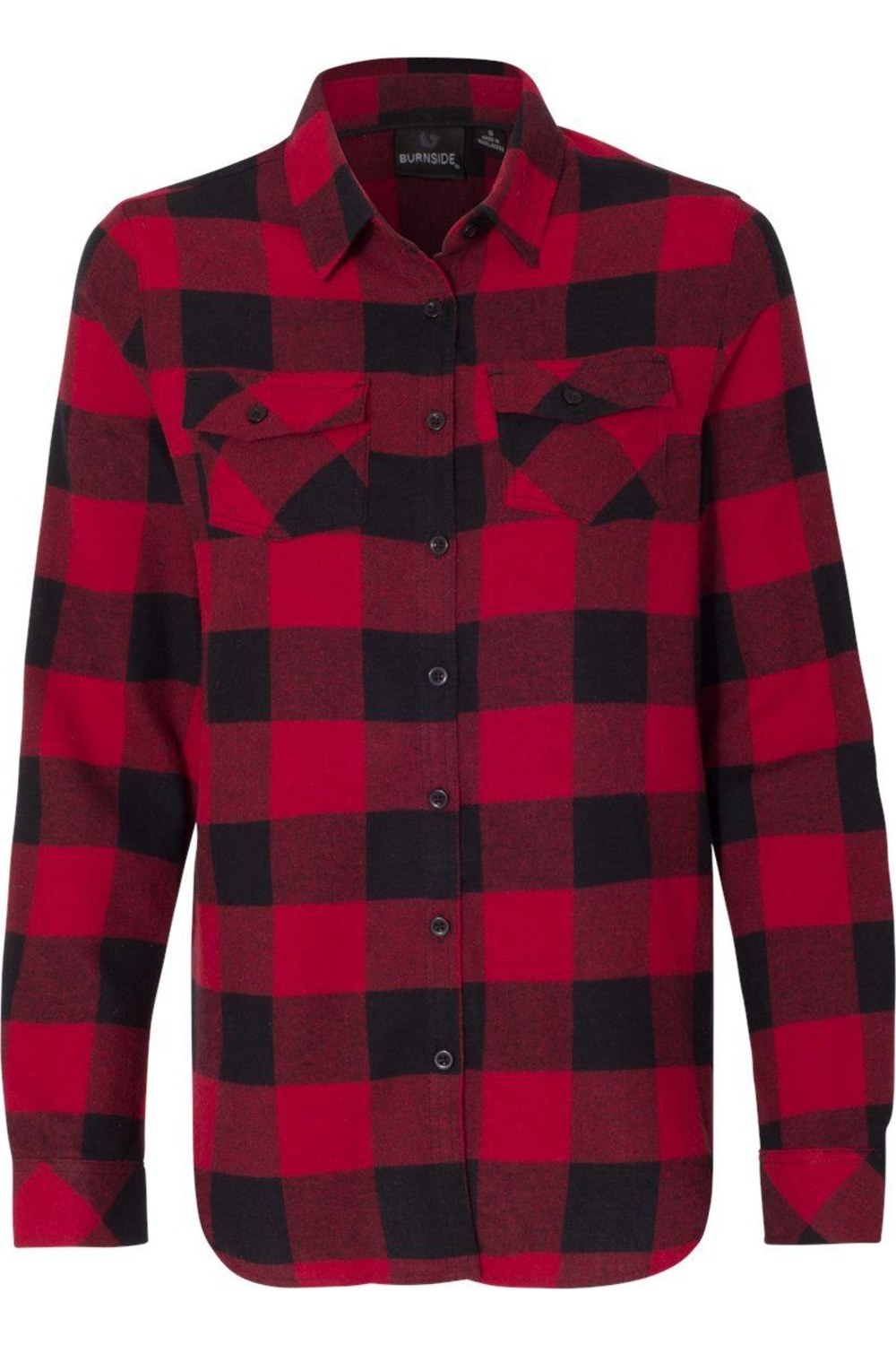 Burnside Damen Garn-gefärbte Langarm Flanell Hemd
