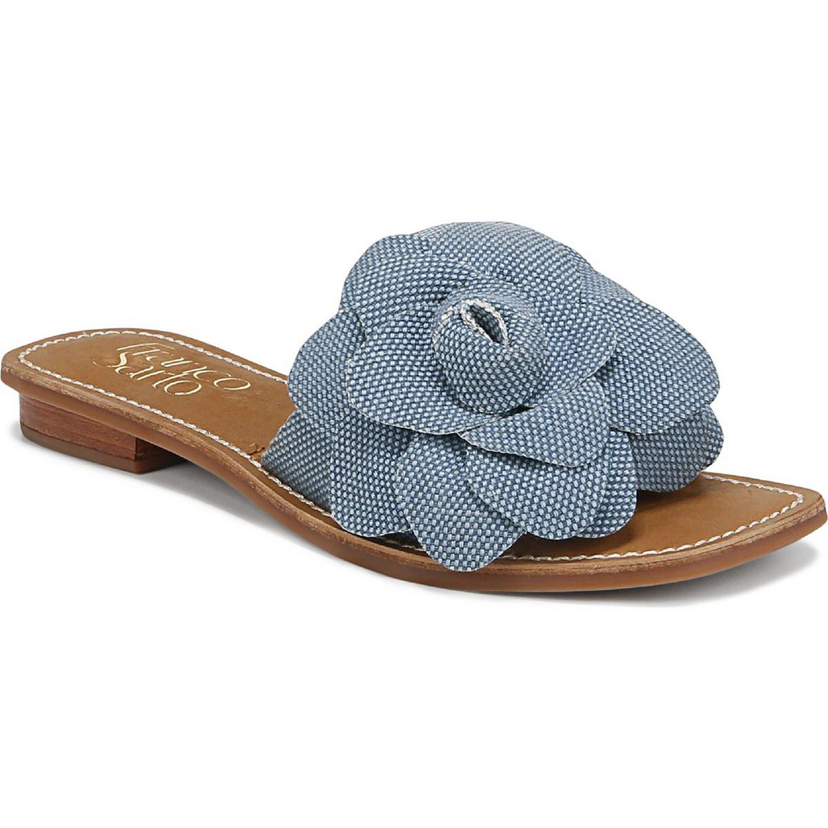Tina 4 Gepolsterte Einlegesohle Denim Slide Sandalen