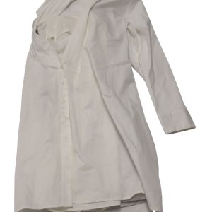 RtA Lana asymmetrisches Kleid aus weißer Baumwolle 7764871446588