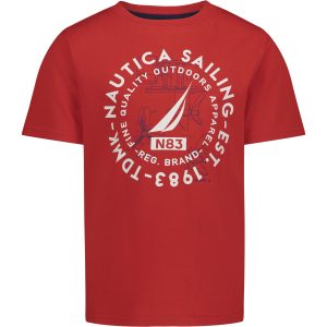Nautica kleine Jungen , Segeln Grafik T-Shirt (4-7)
