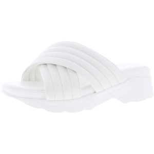 Rivers veganer Lederschlitten auf Plattform Sandalen