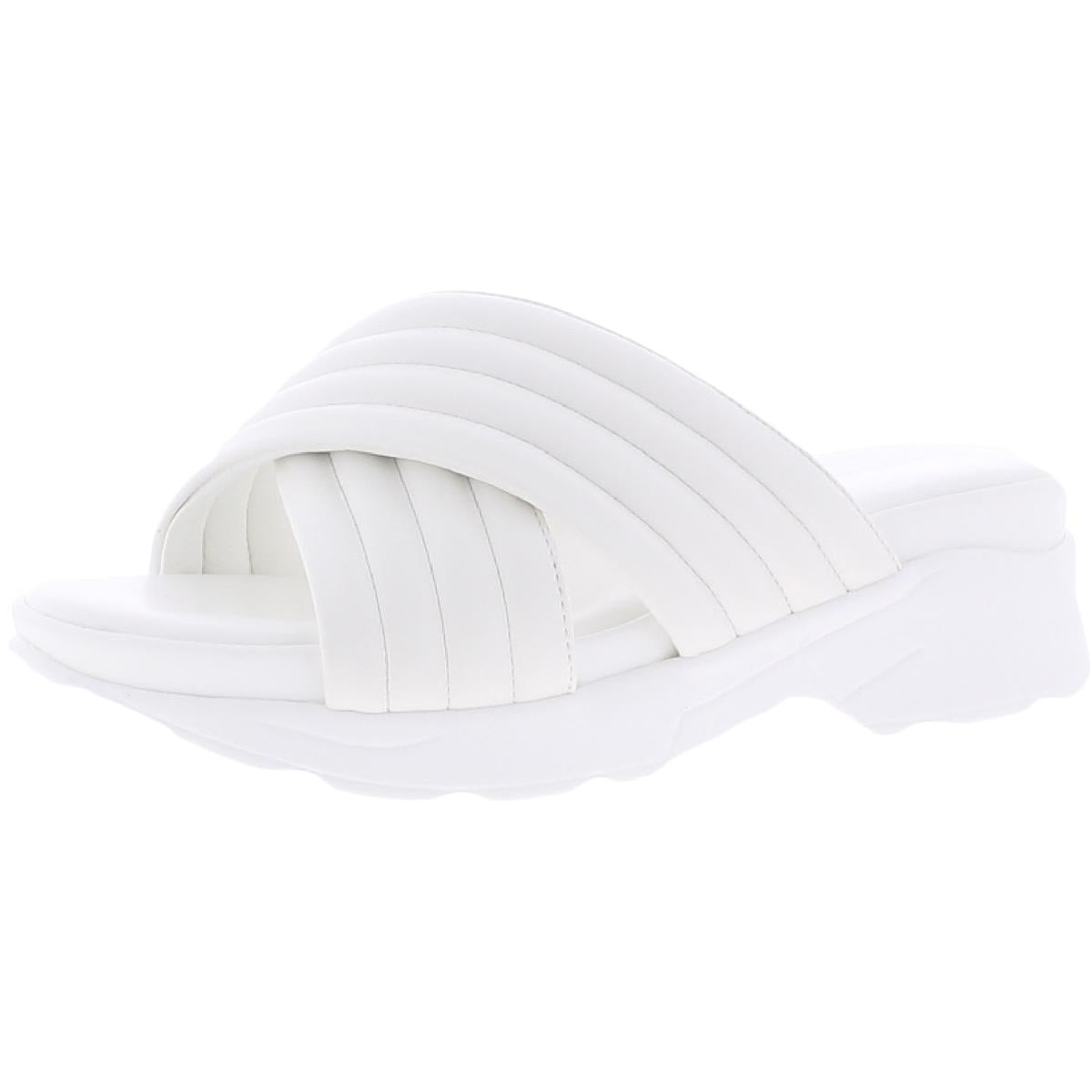 Rivers Vegan Leder Slip auf Plateau Sandalen