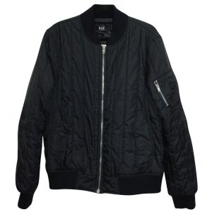 Raf Simons gesteppte Bomberjacke aus marineblauem Polyamid 7764866695228