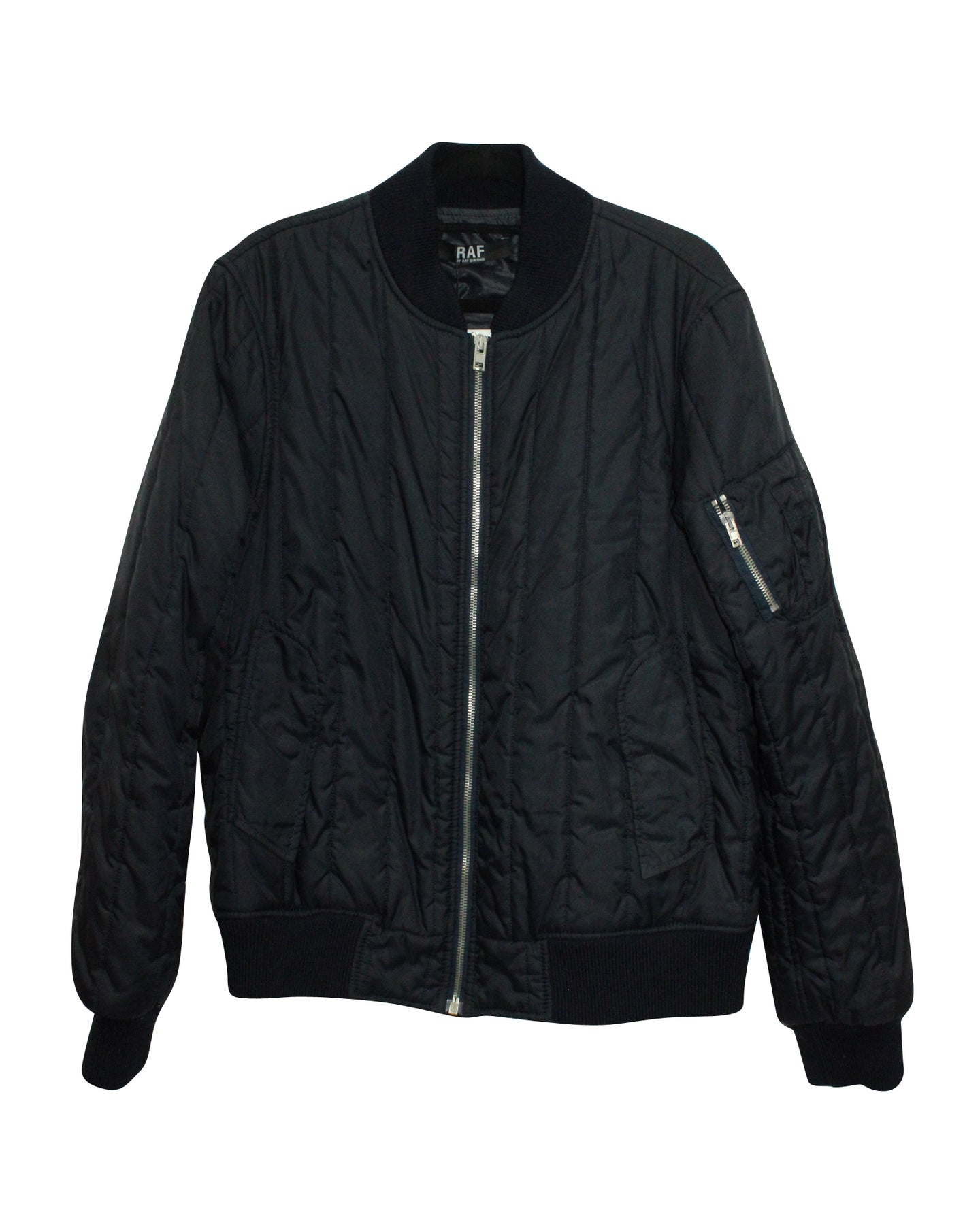 Raf Simons Bomberjacke in Marineblau Polyamid