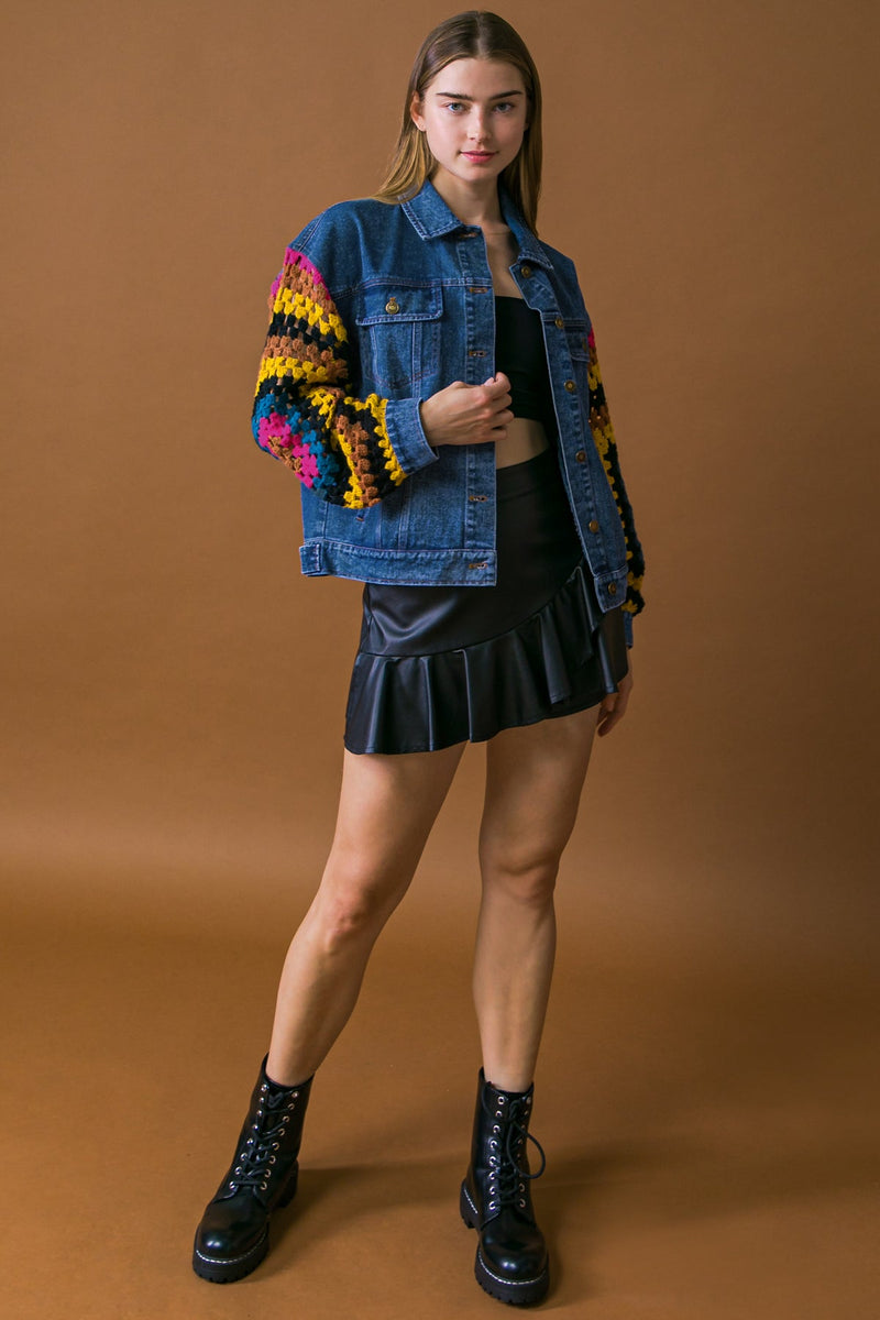 KLASSISCH CHIC WASHED Denim Jacke
