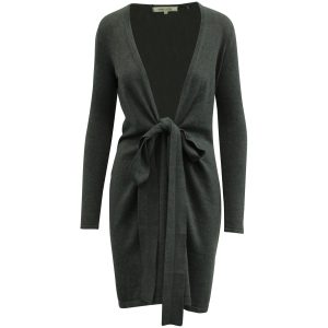Diane von Furstenberg New Linda Wrap Kleid in grauer Viskose 7764866891836