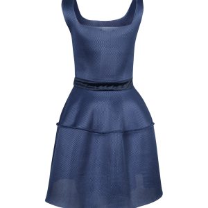 Maje Ärmelloses Minikleid aus blauem Polyester 7764867153980