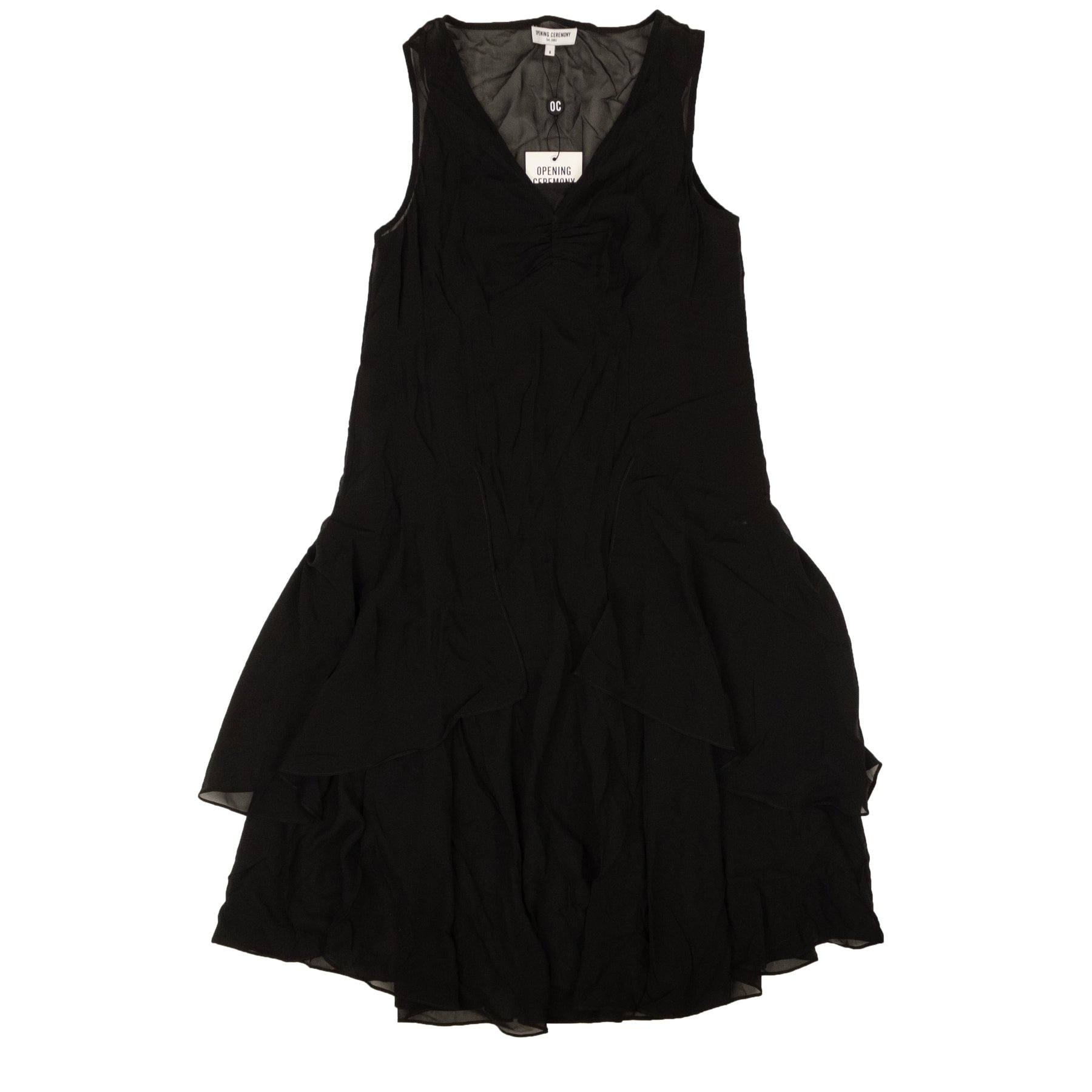 Opening Ceremony Chiffonkleid – Schwarz