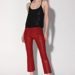 Lori Hose, rot – Leder