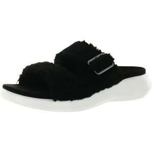 Pasea Faux Pelz rutschen auf Schiebesandalen