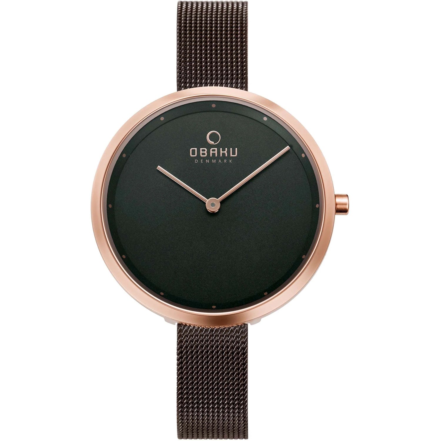 Obaku Damen klassische braune Zifferblatt Armbanduhr 7195324743740