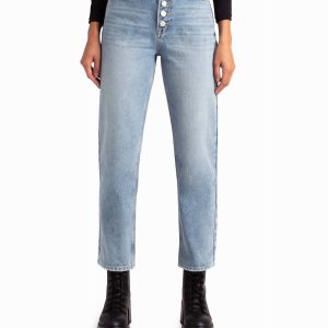 Clinton Hill hoch oben 90 s lose fit jean in mittelblau 7668074217532