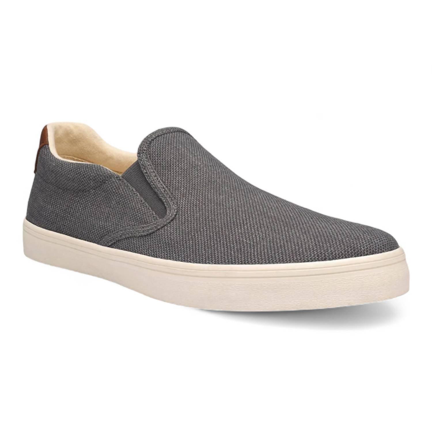 Herren Hutch Slip-On Sneaker – Mittlere Breite in Grau