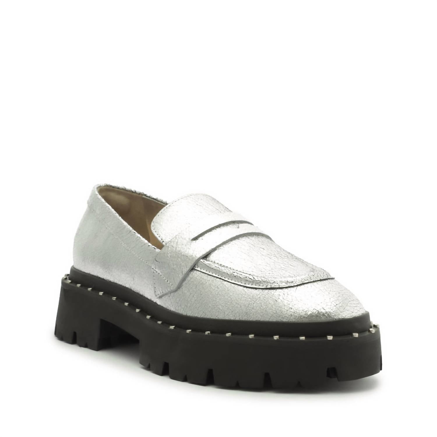 Christie Studs Loafer für Damen in Silber Prata