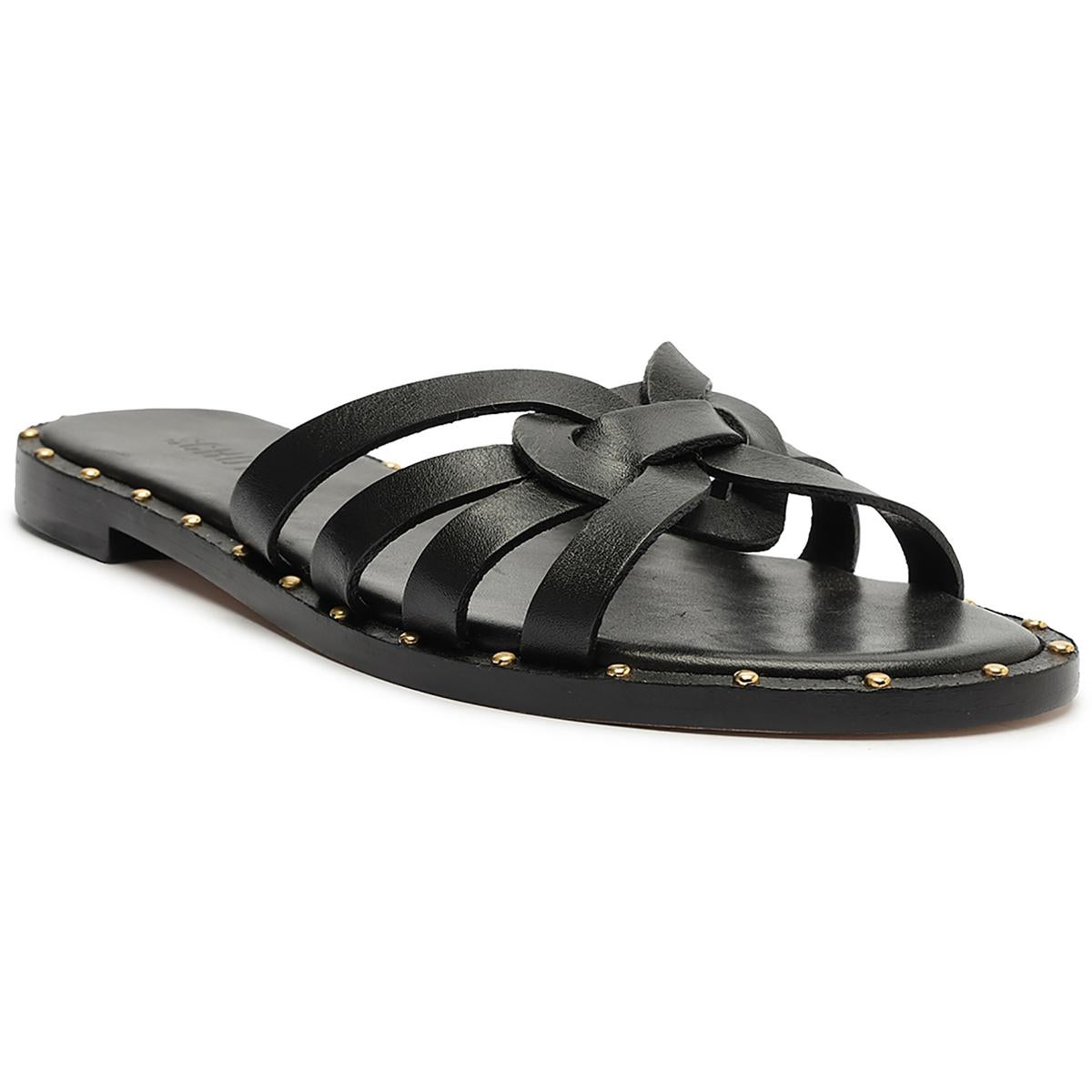 Schwarze Leder Pumps von Phoenix Flat