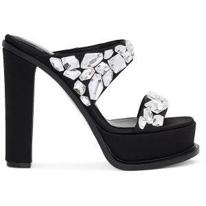 Satin Jeweled Absatz