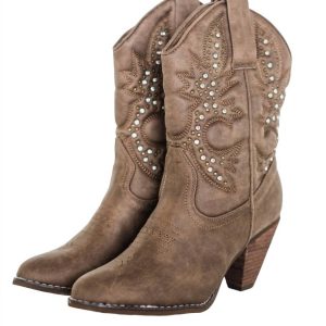 Damen Houston Western Stiefel in taupe 7827060588604