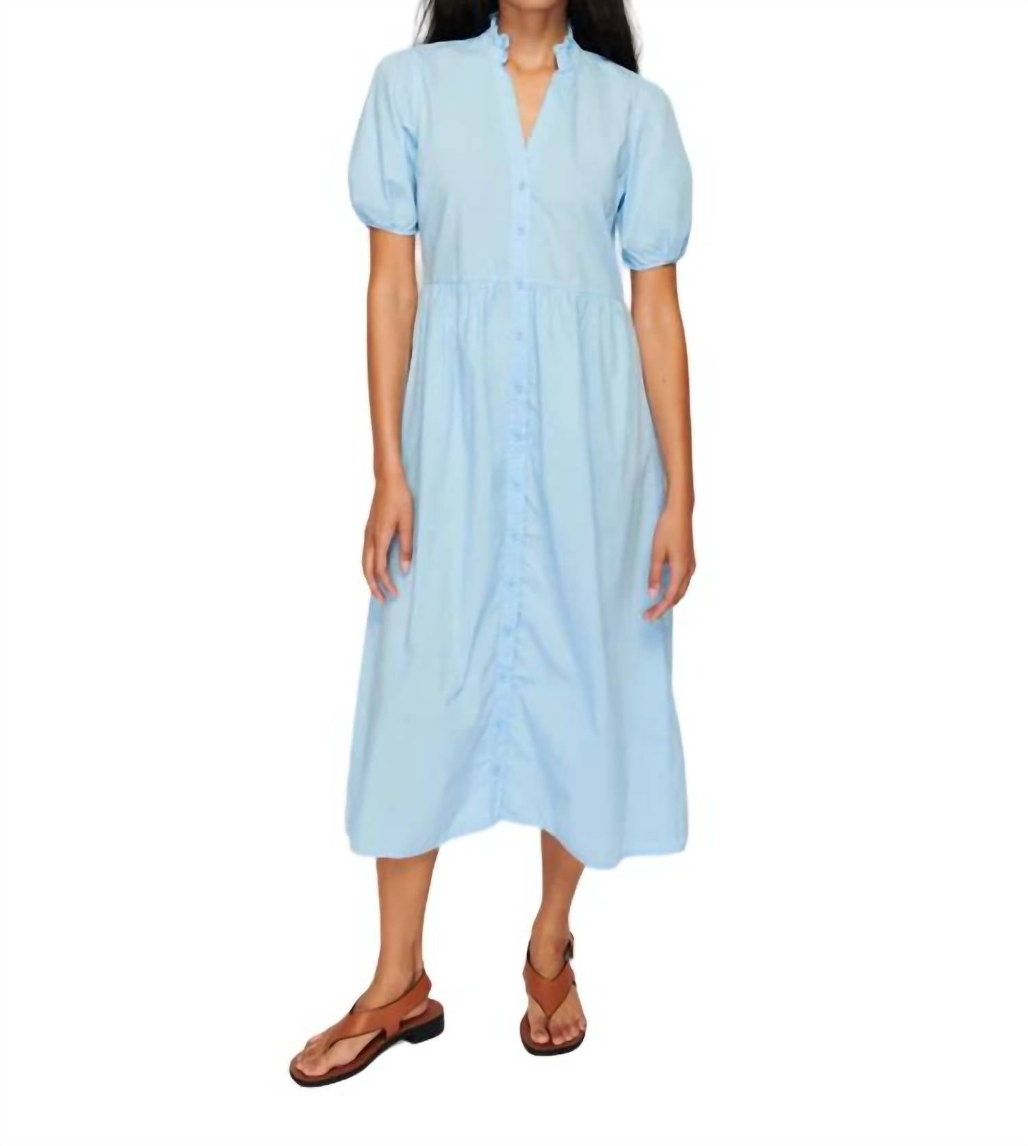 Liliya mit Knopfleiste Kleid im Shirting