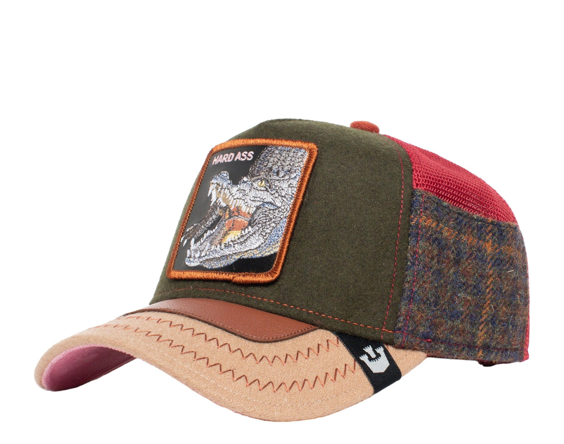 Goorin Bros Trunchbull Trucker Crocodile Flanellmütze 101-0742-OLI