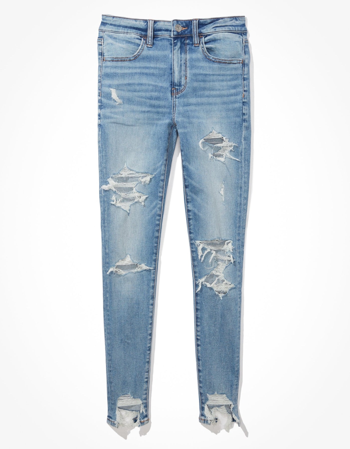 AE Real Good Upcycled Ne(x)t Ebene zerrissen Hoch-Taillen-Jegging