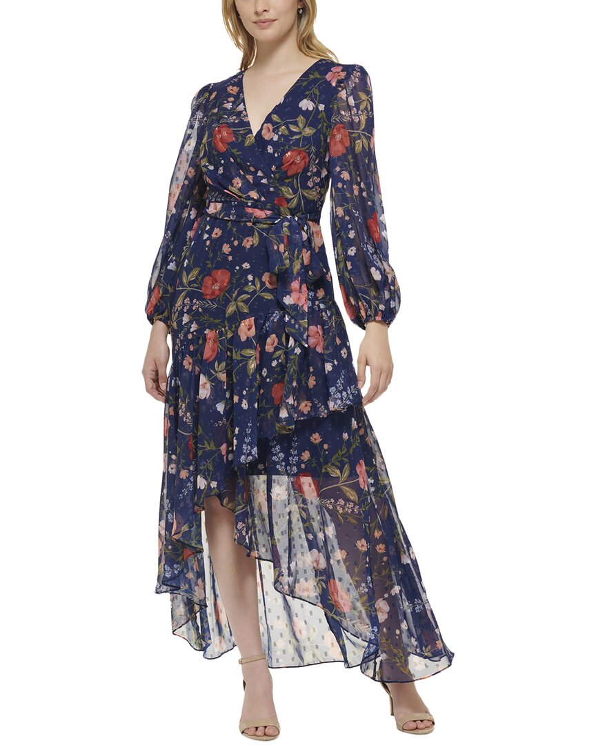 Eliza J Bedrucktes Midikleid aus Chiffon