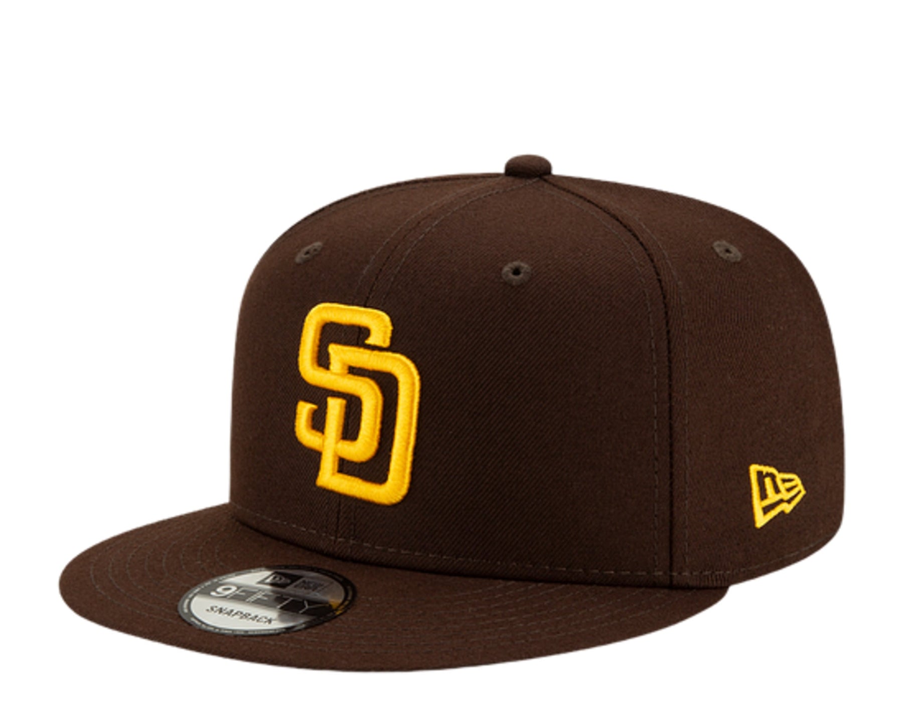 New Era 9Fifty MLB San Diego Padres Braun/Gelb Basic Snapback Hut 12351317