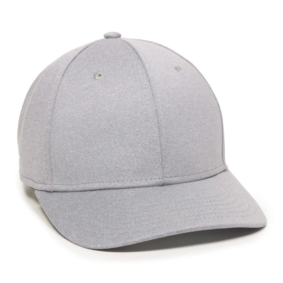 Outdoor Cap HTR-100 Grauer strukturierter fester hinterer Hut