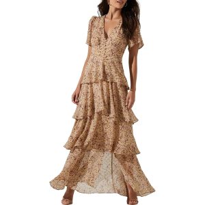 Langes Maxikleid mit Blumenmuster von Tayla