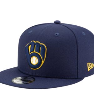 New Era Milwaukee Brewers Basic 9FIFTY Snapback 12344798 marine/graue uv