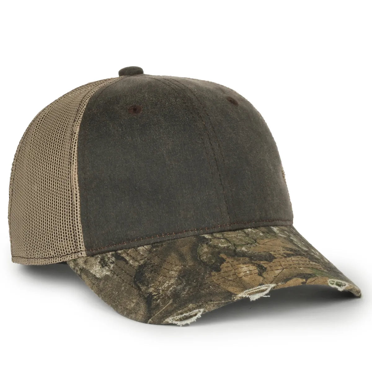 Outdoor Cap HPC-500M Braun / Hellbraun / Realtree Apx strukturierte Trucker Hut