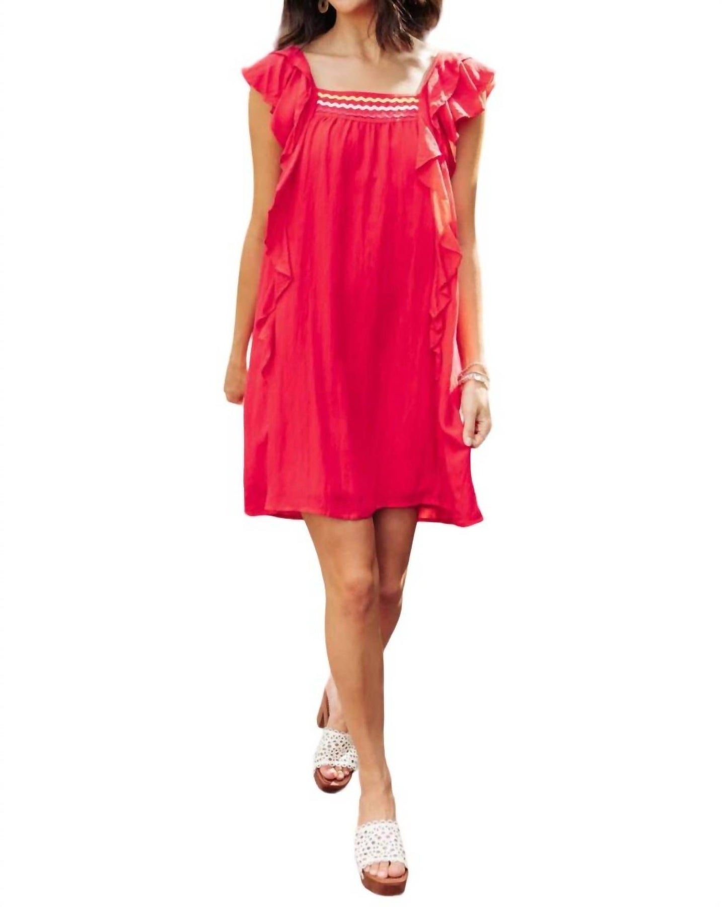 Athener Kleid in Wassermelone