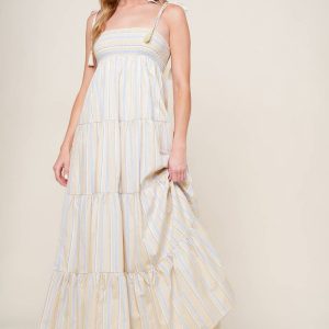 WAVES OF LIFT gewebt MAXI Kleid