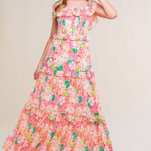 entspannten Charme gewebt Midikleid
