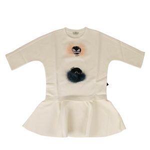 Fendi Fur Bugs Schößchen-Top – Elfenbein