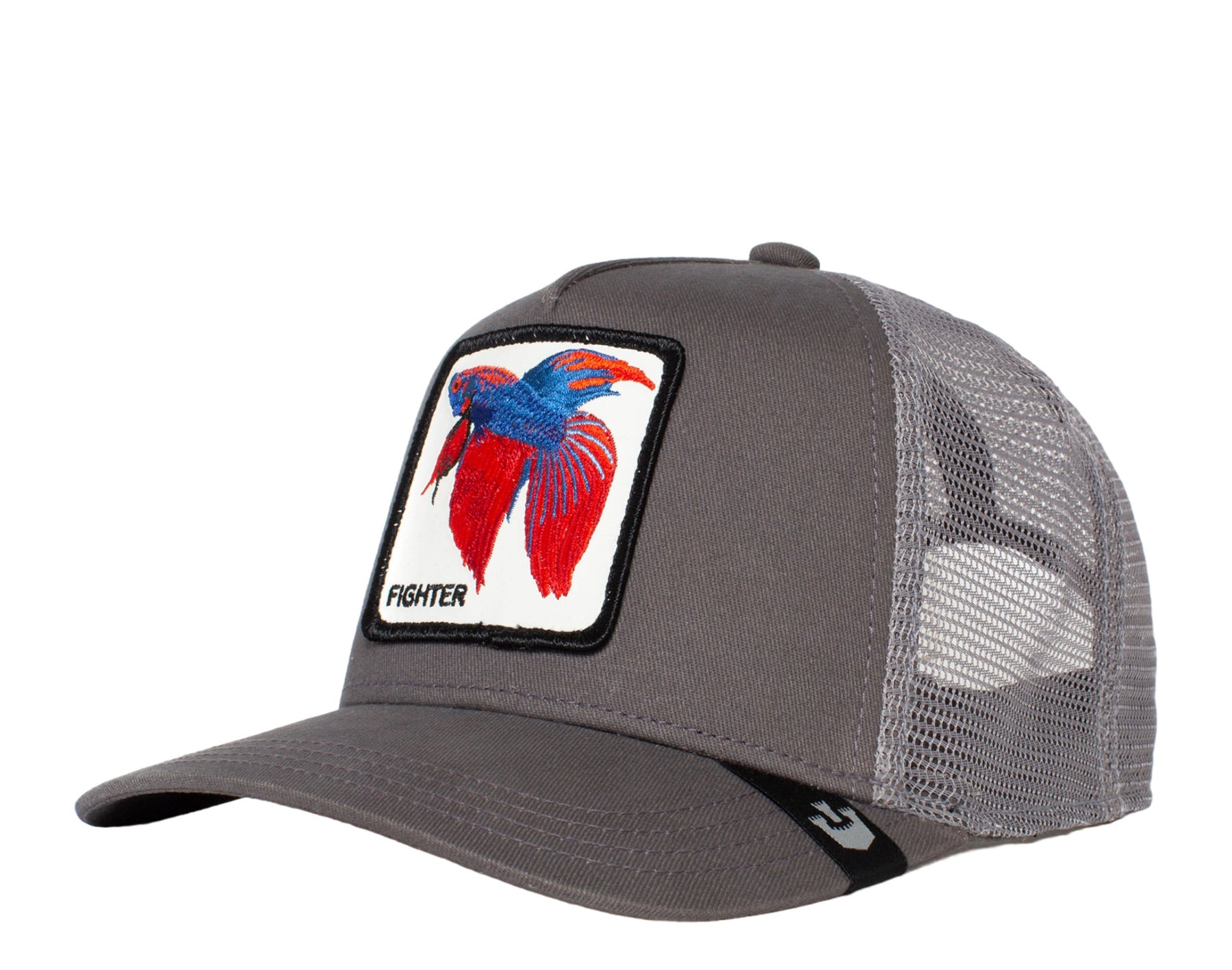 Goorin Bros Alpha Betta grau Trucker Hut Kämpfer Fisch 101-1029-GRY